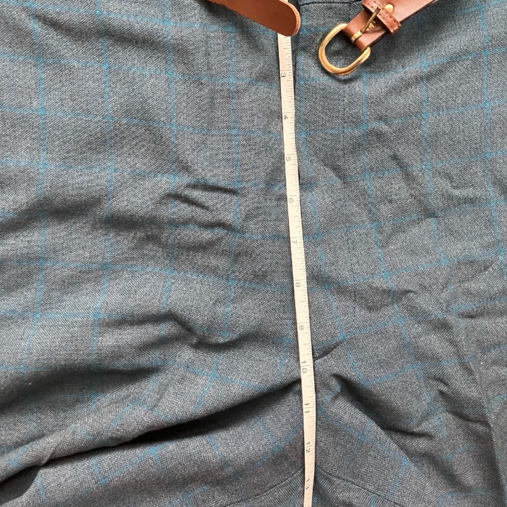 Vintage 80s Pleated Trousers Plaid High Waist Wash N Wear - Picture 6 of 16